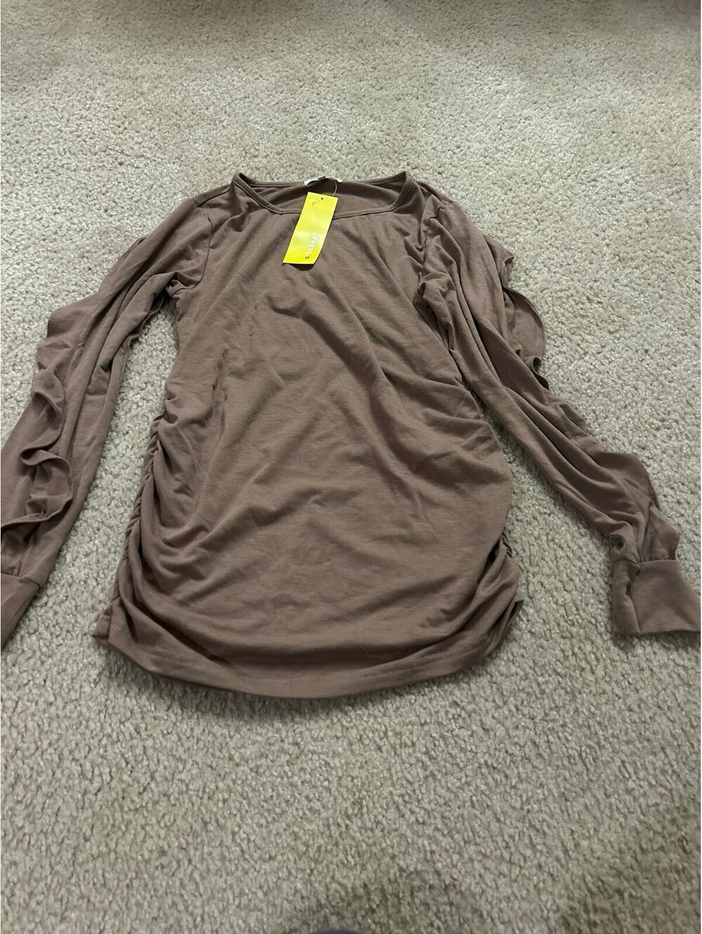C521 woman top shirt long sleeve small maternal top